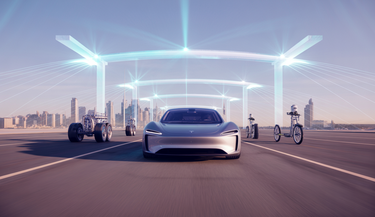 Une vision futuriste de la croissance de Tesla en 2025