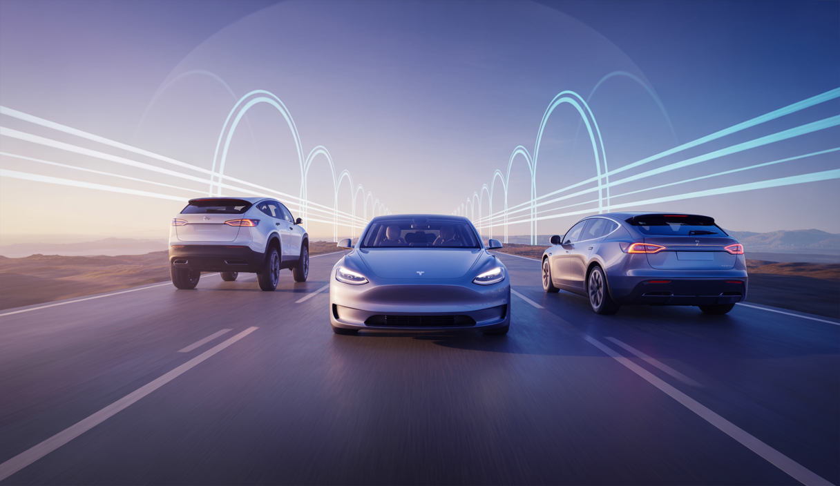 Illustration futuriste des Tesla Model S et X 2025, mettant en avant innovations et personnalisation.