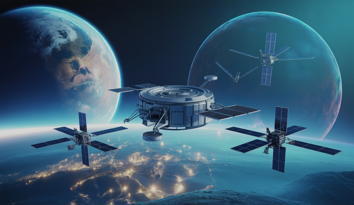 Illustration des innovations de SpaceX et Starlink en 2025