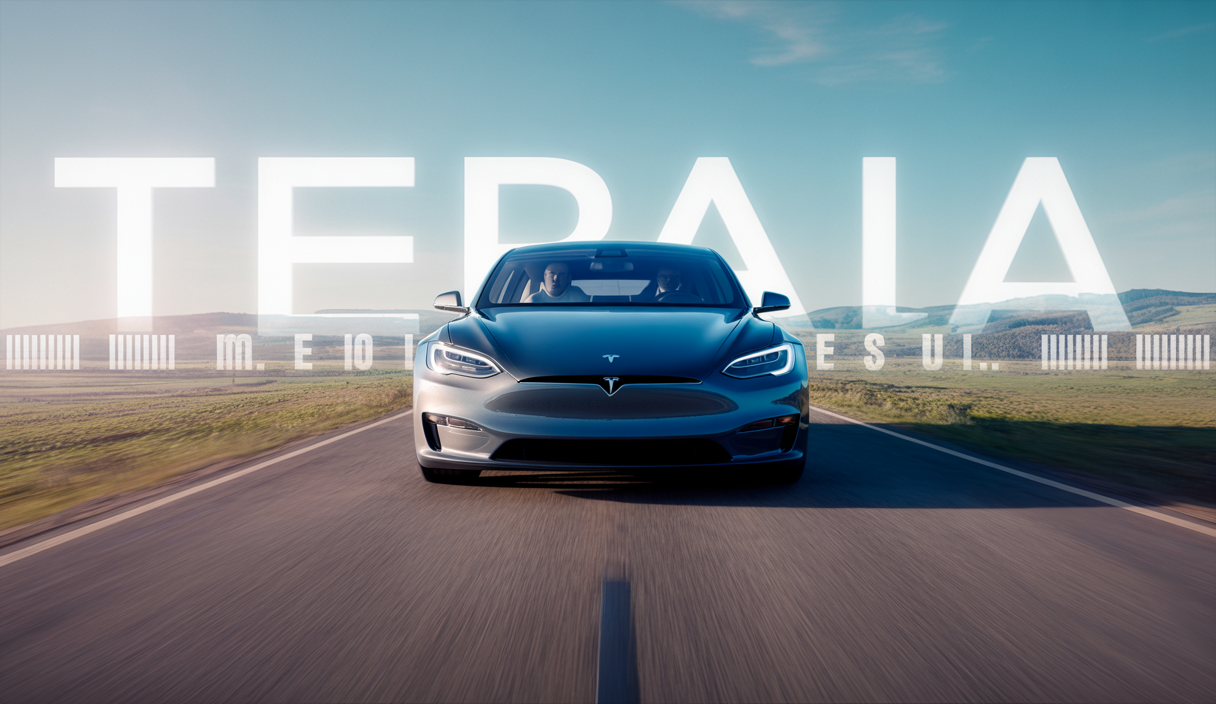 Illustration détaillée de la Tesla Model S établissant un nouveau standard pour les berlines électriques familiales.