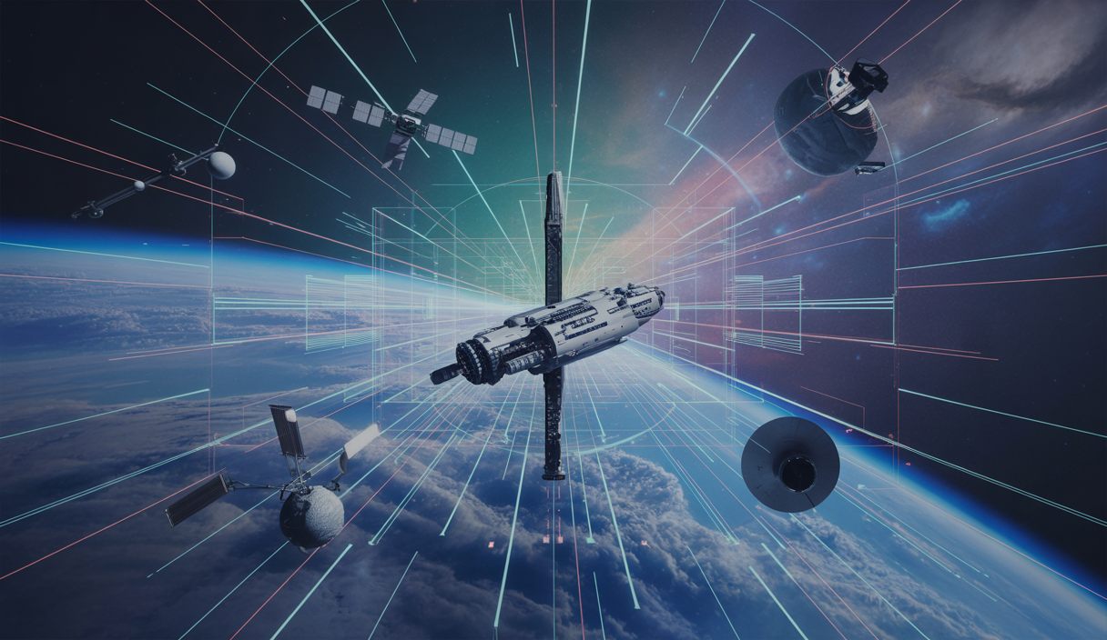 Illustration artistique de SpaceX avec Starship en expansion