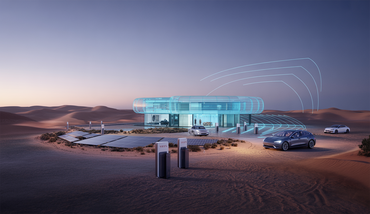 Illustration de l'annonce de Tesla de son implantation au Maroc