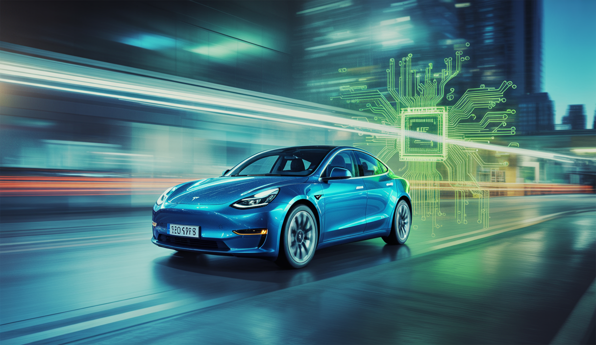 Tesla Model Y avec accessoires Energy Boost