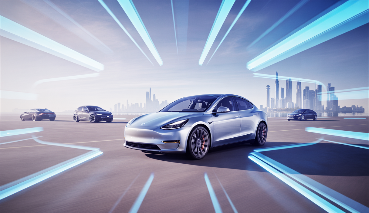 Illustration du Tesla Model Y en 2025