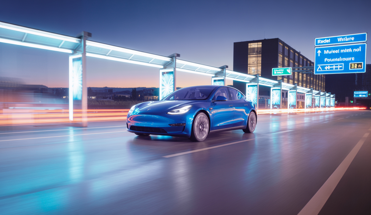 Image du Tesla Model Y avec un design repensé et des technologies avancées en Allemagne.