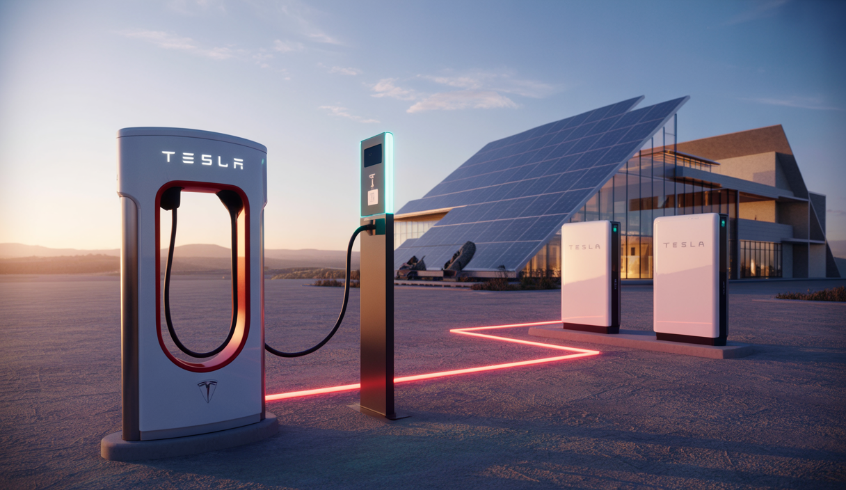 Réseau électrique dynamique Tesla intégrant énergie renouvelable et gestion intelligente pour une transition énergétique durable
