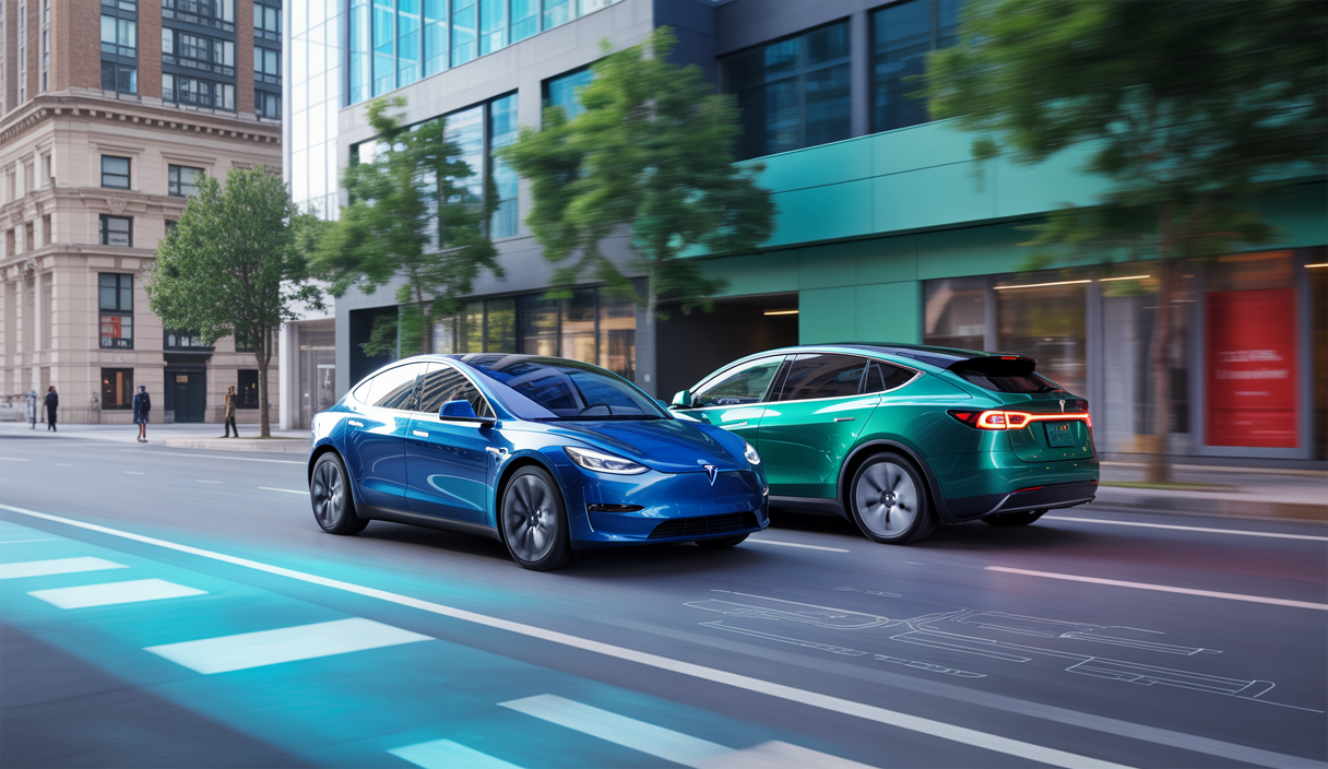 Tesla robotaxi et Model 2 révolutionnant l'industrie automobile