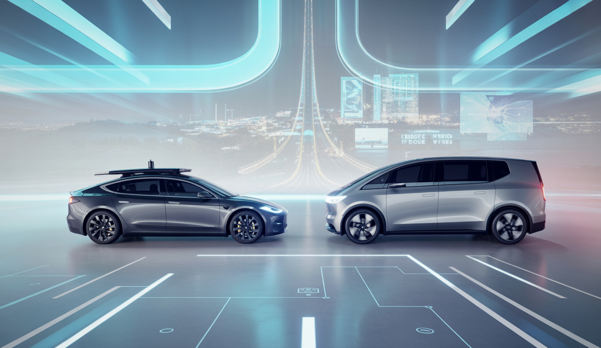 Tesla et Waymo se disputant le marché technologique de la conduite autonome
